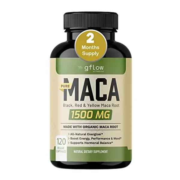 Gflow Vitamins Organic Maca Root Capsules